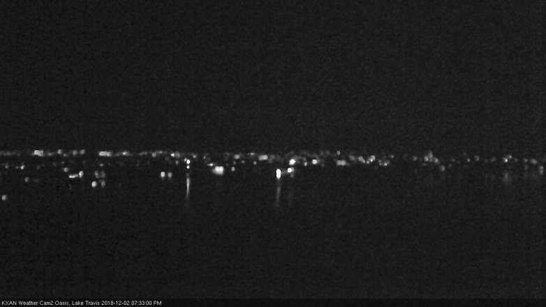 Lake Travis webcam, December 2, 2018 6:35 PM CT