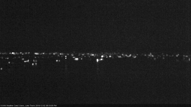 Lake Travis webcam, December 2, 2018 7:20 PM CT