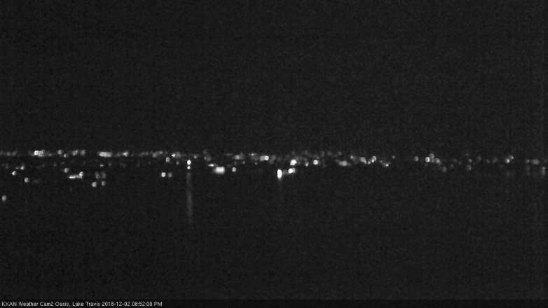 Lake Travis webcam, December 2, 2018 7:55 PM CT