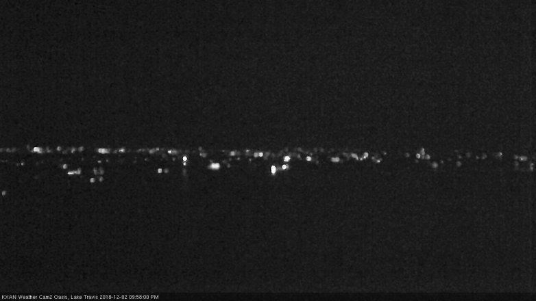 Lake Travis webcam, December 2, 2018 9:00 PM CT
