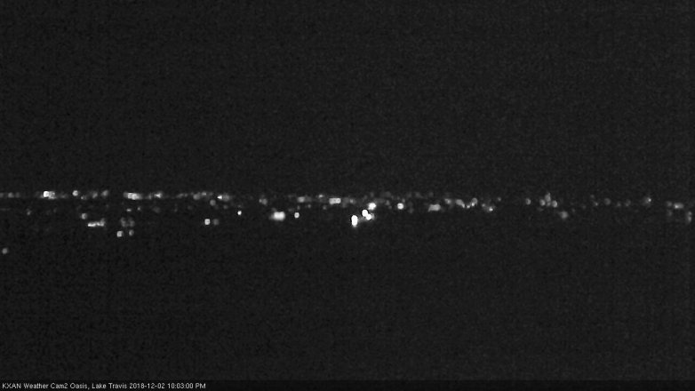 Lake Travis webcam, December 2, 2018 9:05 PM CT