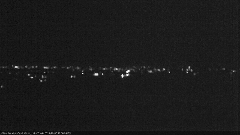 Lake Travis webcam, December 2, 2018 10:40 PM CT