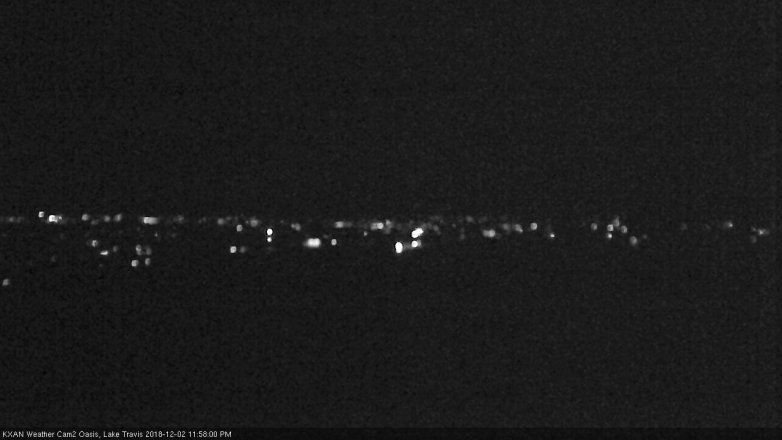 Lake Travis webcam, December 2, 2018 11:00 PM CT