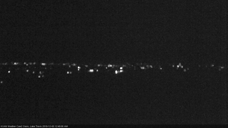 Lake Travis webcam, December 2, 2018 11:50 PM CT