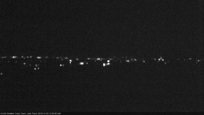 Lake Travis webcam, December 2, 2018 11:55 PM CT