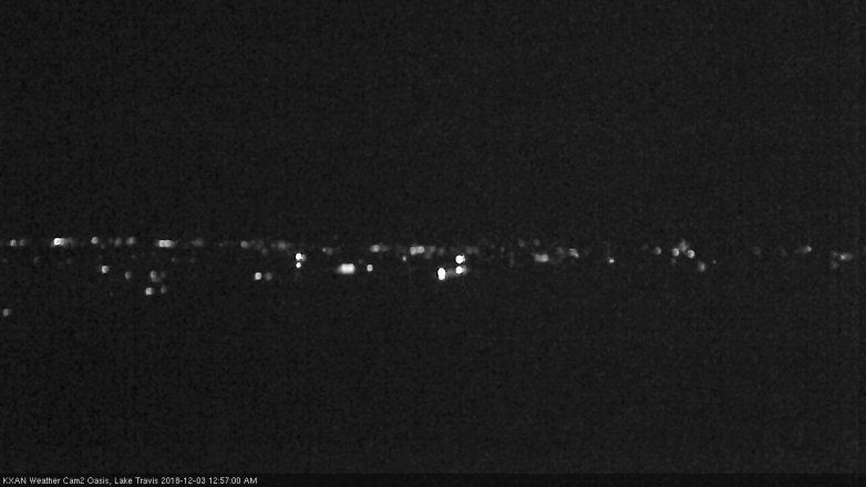 Lake Travis webcam, December 2, 2018 12:00 AM CT