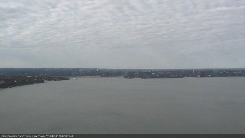 Lake Travis webcam, December 3, 2018 9:05 AM CT