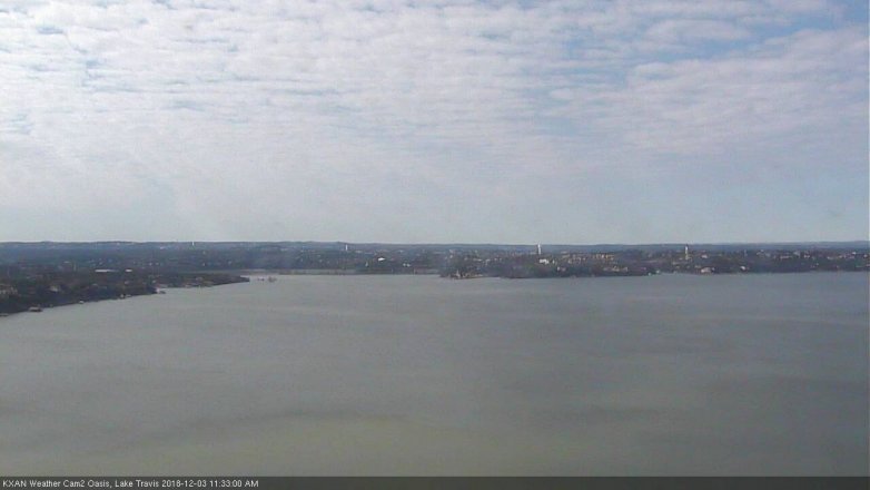 Lake Travis webcam, December 3, 2018 10:35 AM CT