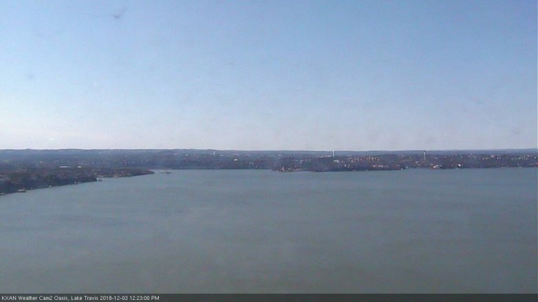 Lake Travis webcam, December 3, 2018 11:25 AM CT