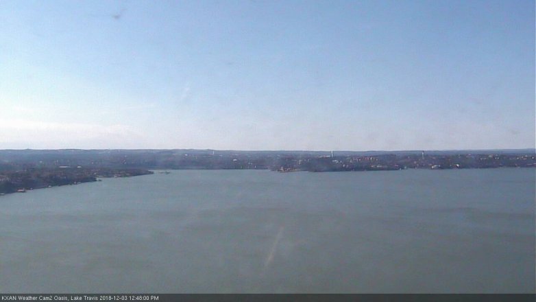 Lake Travis webcam, December 3, 2018 11:50 AM CT