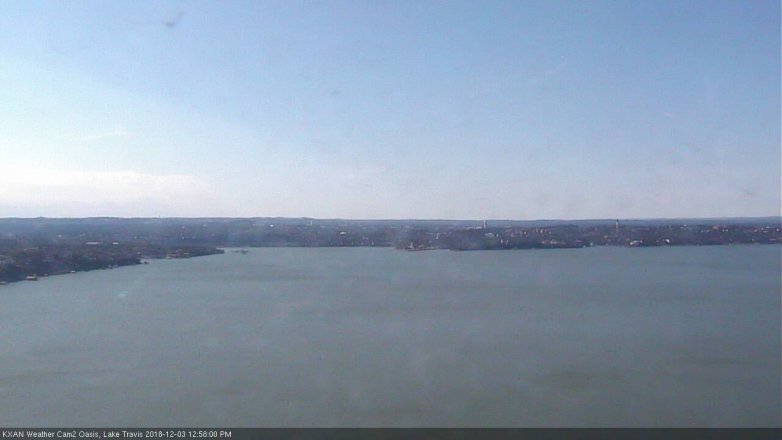 Lake Travis webcam, December 3, 2018 12:00 PM CT