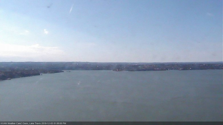 Lake Travis webcam, December 3, 2018 12:10 PM CT