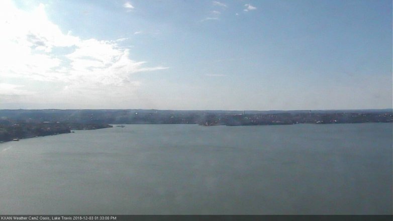 Lake Travis webcam, December 3, 2018 12:35 PM CT