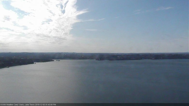Lake Travis webcam, December 3, 2018 12:45 PM CT