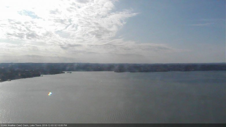 Lake Travis webcam, December 3, 2018 1:20 PM CT