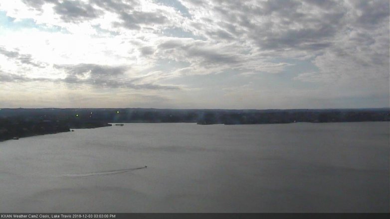 Lake Travis webcam, December 3, 2018 2:05 PM CT