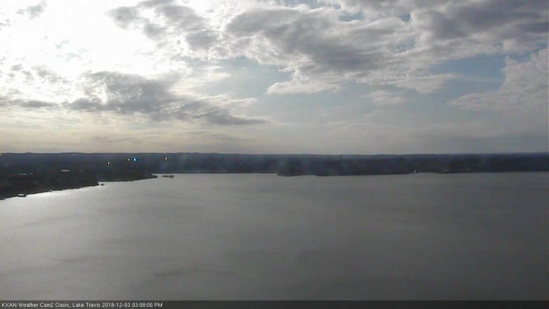 Lake Travis webcam, December 3, 2018 2:10 PM CT