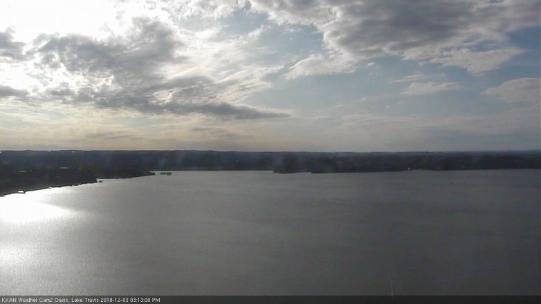 Lake Travis webcam, December 3, 2018 2:15 PM CT