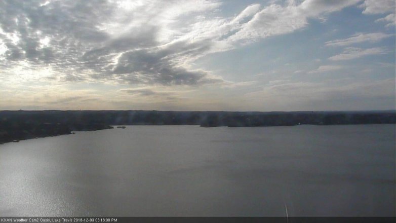 Lake Travis webcam, December 3, 2018 2:20 PM CT