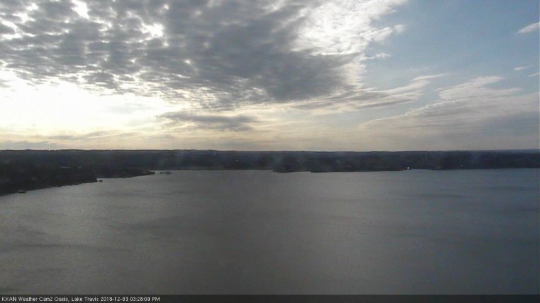 Lake Travis webcam, December 3, 2018 2:30 PM CT