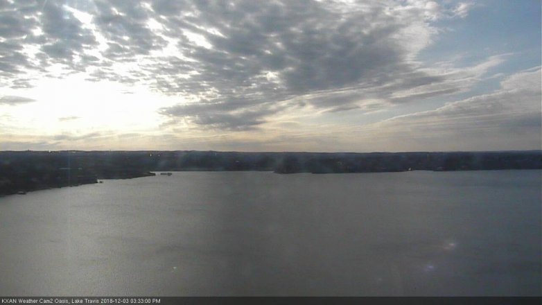 Lake Travis webcam, December 3, 2018 2:35 PM CT