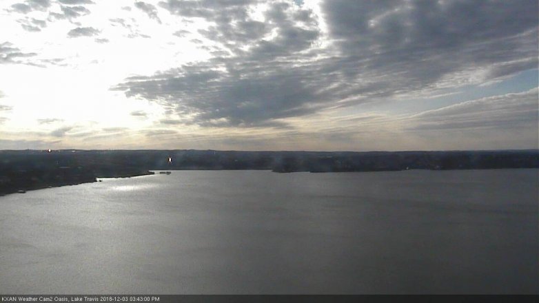 Lake Travis webcam, December 3, 2018 2:45 PM CT