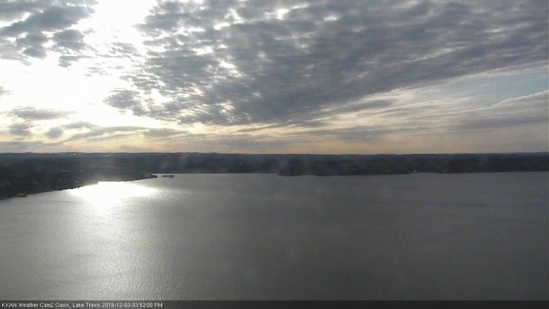 Lake Travis webcam, December 3, 2018 2:55 PM CT