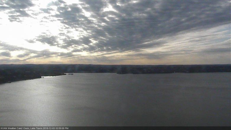 Lake Travis webcam, December 3, 2018 3:00 PM CT
