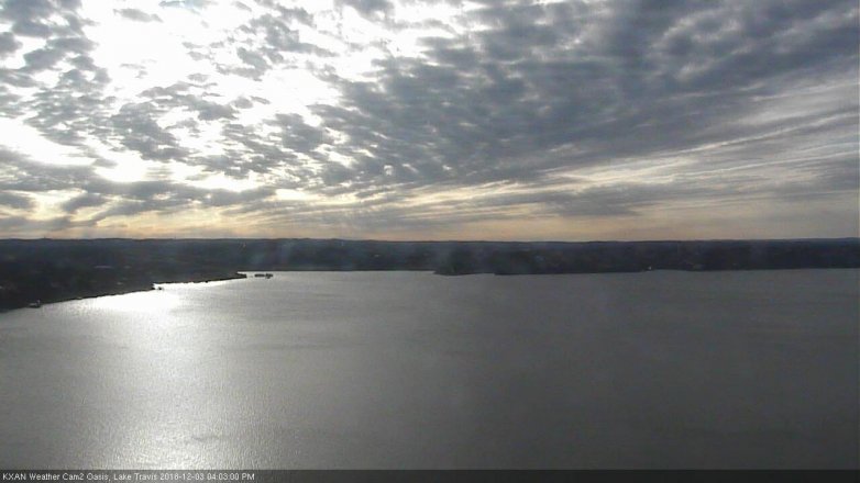 Lake Travis webcam, December 3, 2018 3:05 PM CT