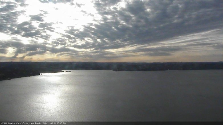 Lake Travis webcam, December 3, 2018 3:10 PM CT