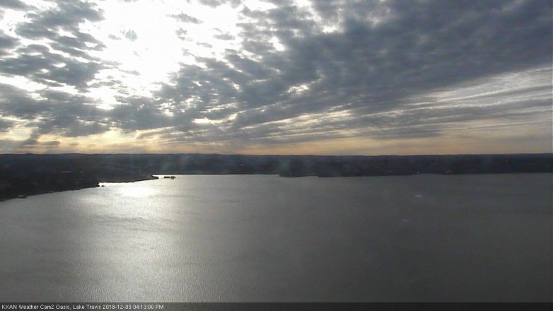 Lake Travis webcam, December 3, 2018 3:15 PM CT