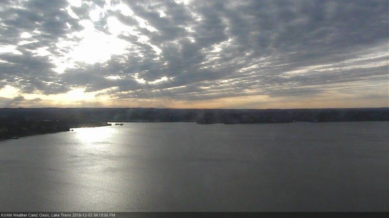 Lake Travis webcam, December 3, 2018 3:20 PM CT