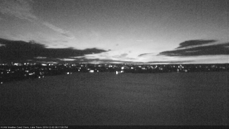Lake Travis webcam, December 3, 2018 5:20 PM CT