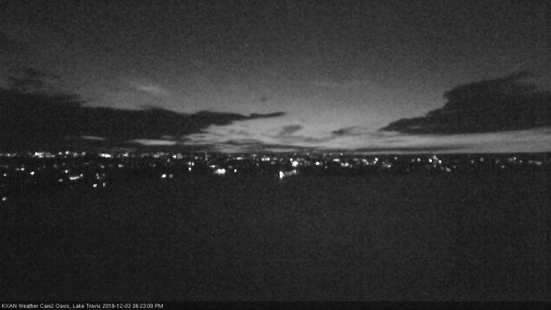 Lake Travis webcam, December 3, 2018 5:25 PM CT