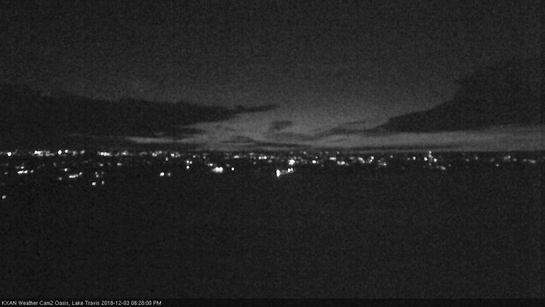 Lake Travis webcam, December 3, 2018 5:30 PM CT