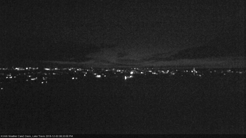 Lake Travis webcam, December 3, 2018 5:35 PM CT