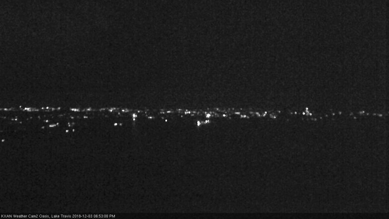 Lake Travis webcam, December 3, 2018 5:55 PM CT