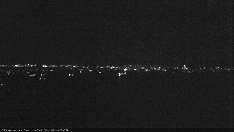 Lake Travis webcam, December 3, 2018 6:00 PM CT