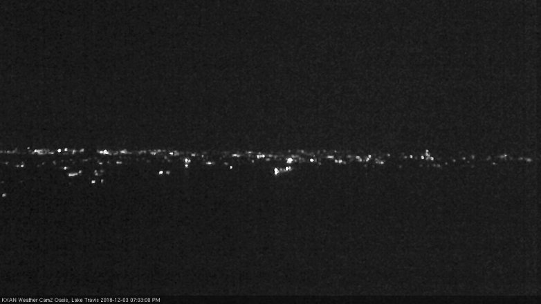 Lake Travis webcam, December 3, 2018 6:05 PM CT