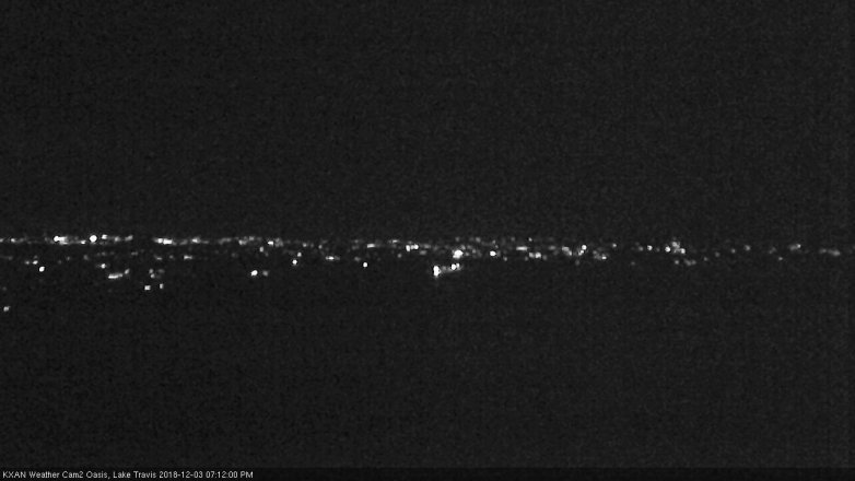 Lake Travis webcam, December 3, 2018 6:15 PM CT