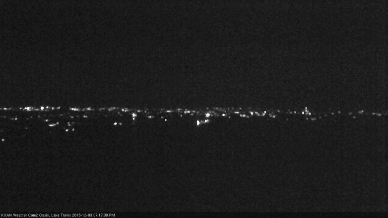 Lake Travis webcam, December 3, 2018 6:20 PM CT