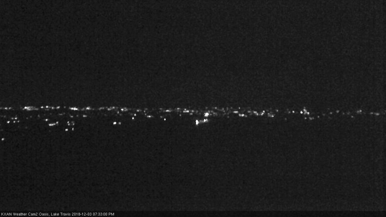 Lake Travis webcam, December 3, 2018 6:35 PM CT