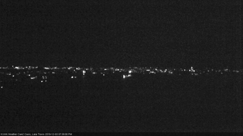 Lake Travis webcam, December 3, 2018 6:40 PM CT
