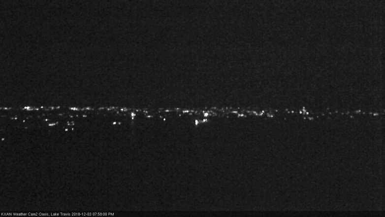 Lake Travis webcam, December 3, 2018 7:00 PM CT
