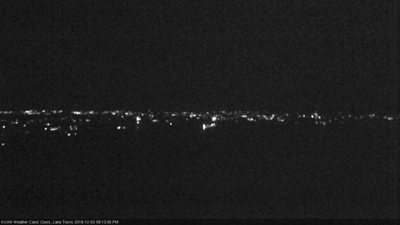 Lake Travis webcam, December 3, 2018 7:15 PM CT