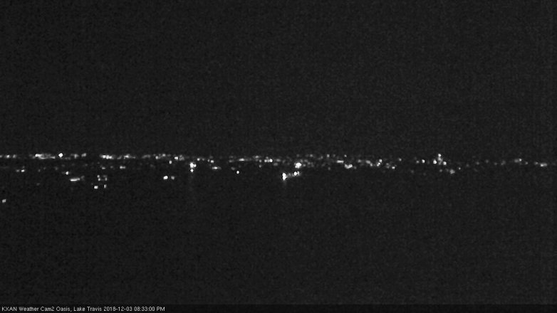 Lake Travis webcam, December 3, 2018 7:35 PM CT