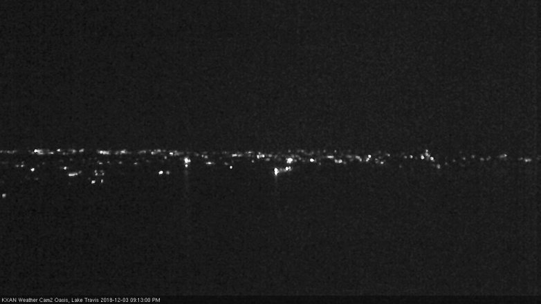 Lake Travis webcam, December 3, 2018 8:15 PM CT