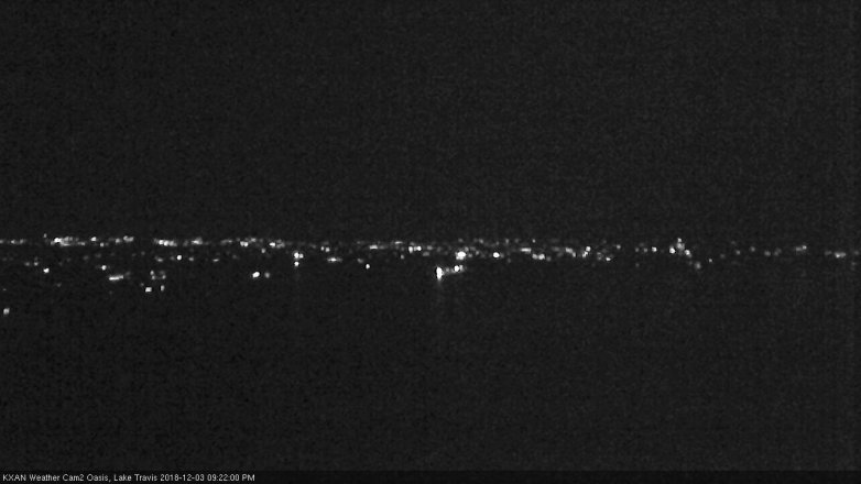 Lake Travis webcam, December 3, 2018 8:25 PM CT