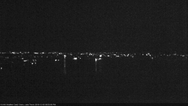 Lake Travis webcam, December 3, 2018 8:55 PM CT