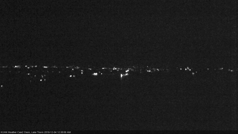 Lake Travis webcam, December 3, 2018 11:40 PM CT